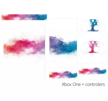 Colour Wave Xbox Skin Sticker - TenStickers