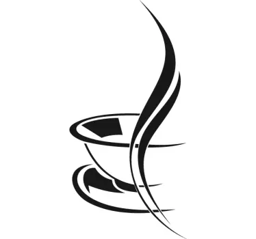 Cup of Coffee Kitchen Decal - TenStickers
