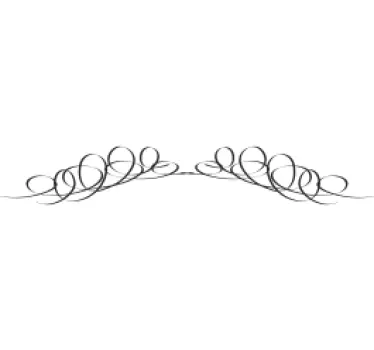 Curly Tape Headboard Decal - TenStickers