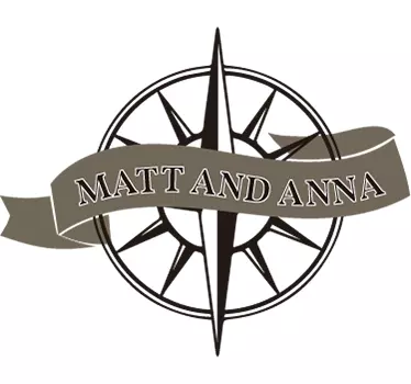 Customisable Compass Wedding Banner Sticker - TenStickers