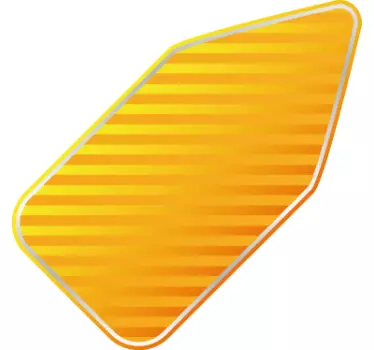 Customisable Yellow Arrow  Label Sticker - TenStickers