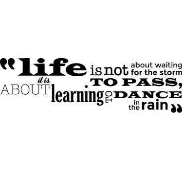 Dance In The Rain Wall Sticker - TenStickers
