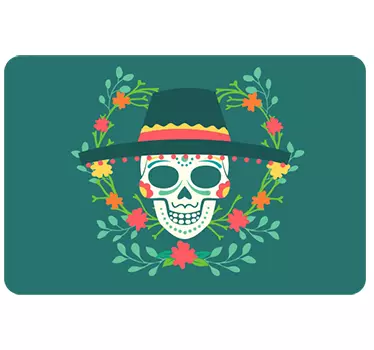 Day of the Dead Laptop Sticker - TenStickers