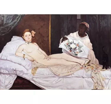Decoration Vinyl Olimpia Manet - TenStickers