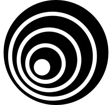 Decorative Concentric Sticker - TenStickers