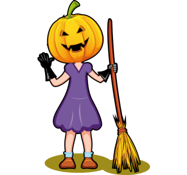 Decorative Halloween Girl Sticker - TenStickers