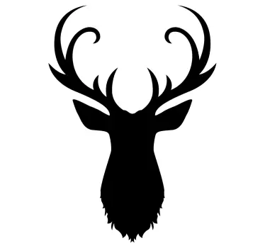 Deer silhouette Car Sticker - TenStickers