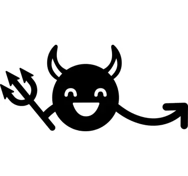 Devil adhesive car - TenStickers