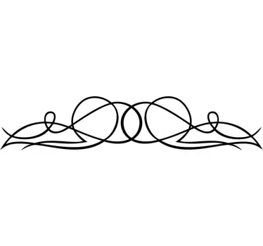 Double Loop Headboard Decal - TenStickers