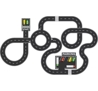 Driving Circuit floor sticker - TenStickers