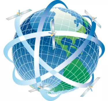 Earth Satellites Wall Sticker - TenStickers