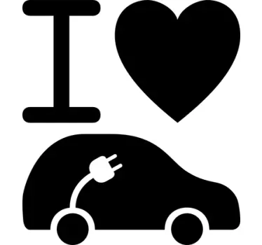 Electric Car Vehicle Sticker - TenStickers