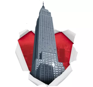 Empire State Location Sticker - TenStickers