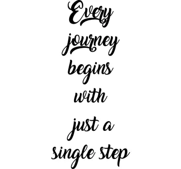 Every Journey Stair Decal - TenStickers
