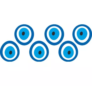 Evil eye talisman border sticker - TenStickers