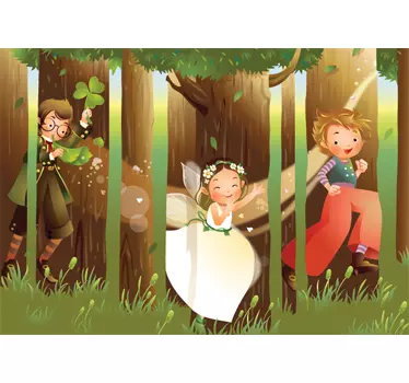 Fairy Tale Forest Sticker - TenStickers