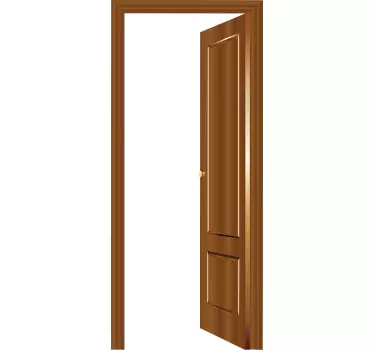 Fake Door Sticker - TenStickers