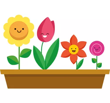Family of Daisy´s Wall Sticker - TenStickers