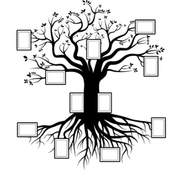 Family Tree Wall Sticker - TenStickers