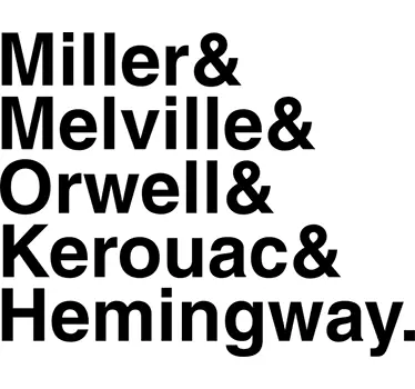 Famous Writers Wall Sticker - TenStickers