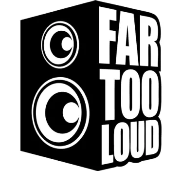 Far Too Loud Text Decal - TenStickers