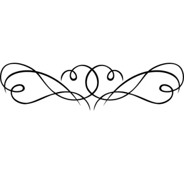 Filigree Bedroom Headboard Sticker - TenStickers