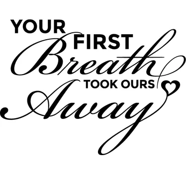 First Breath Wall Sticker - TenStickers