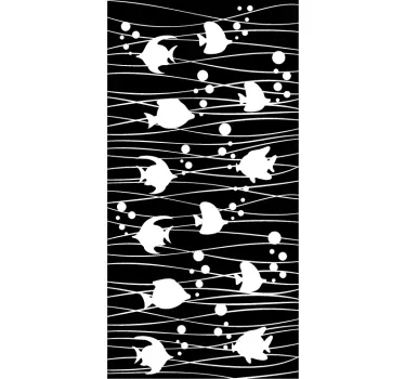 Fish Translucent Shower Sticker - TenStickers