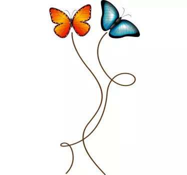Flying Butterflies Sticker - TenStickers