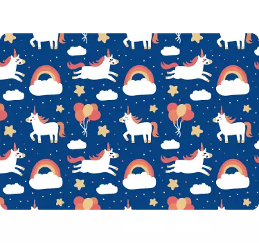 Flying unicorns laptop skin - TenStickers