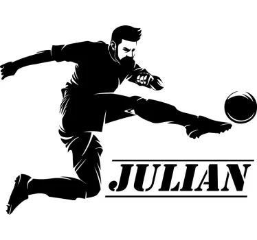 Football player Home Wall Sticker - TenStickers
