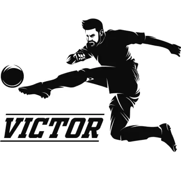 Football player with name Home Wall Sticker - TenStickers