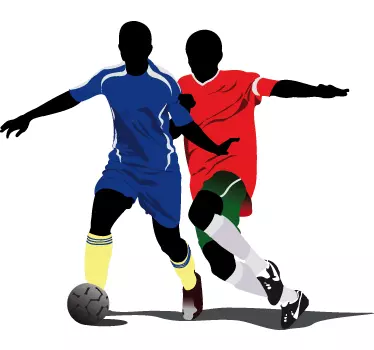 Football Players Decal - TenStickers