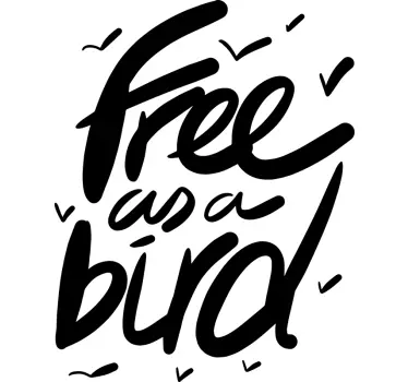 Free as a Bird Wall Sticker - TenStickers