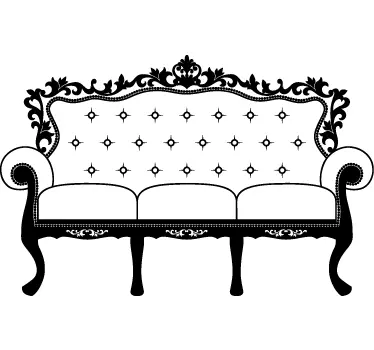 French Sofa Decorative Decal - TenStickers