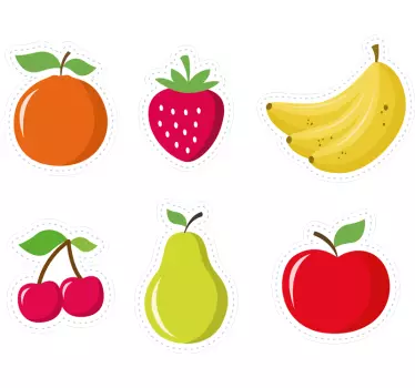 Fruit Set iPhone Sticker - TenStickers