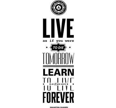 Gandhi Quote Sticker - TenStickers