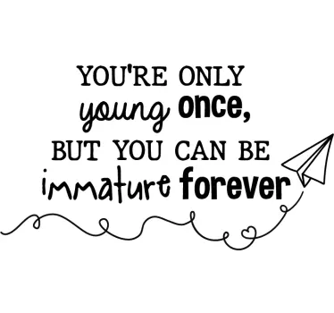 Germaine Greer Young Quote Sticker - TenStickers
