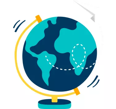 Globe Wall Sticker - TenStickers