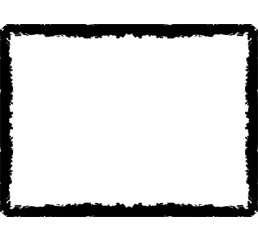 Grunge Frame Sticker - TenStickers