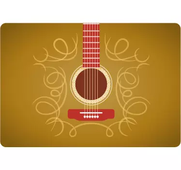 Guitar Art Design laptop skin - TenStickers