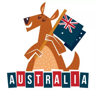 Happy Australian Day wall decal - TenStickers