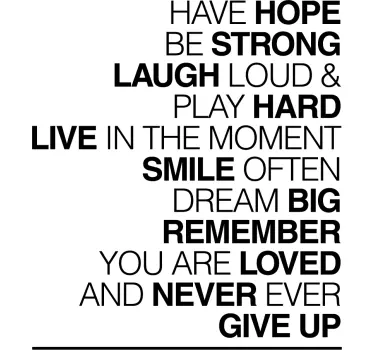 Have Hope Motivational Wall Sticker - TenStickers