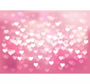 Hearts Theme Laptop Sticker - TenStickers
