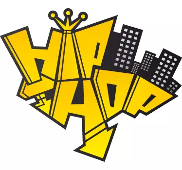 Hip Hop Colour Wall Sticker - TenStickers