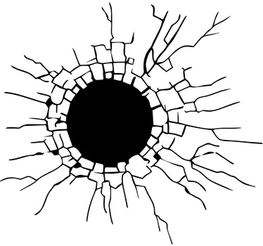 Hole in the Wall Wall Sticker - TenStickers