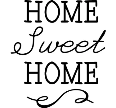 Home Sweet Home Wall Sticker - TenStickers