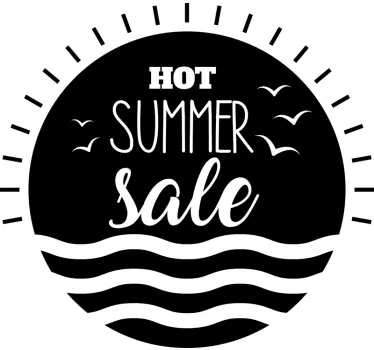 Hot Summer Sale Sticker - TenStickers