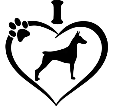 I love the Doberman Car Sticker - TenStickers