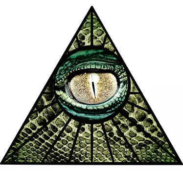 Illuminati Reptile Sticker - TenStickers